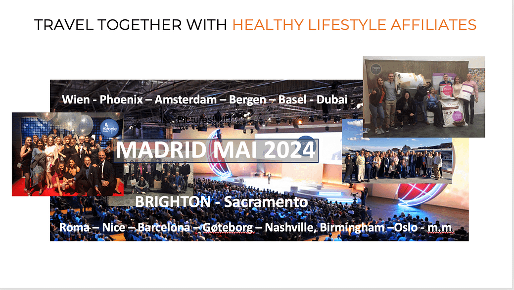 Reiser med Healthy Lifestyle Affiliates